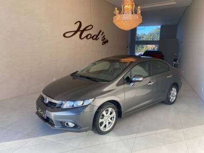 HONDA - CIVIC - 2013/2014 - Cinza - R$ 75.500,00